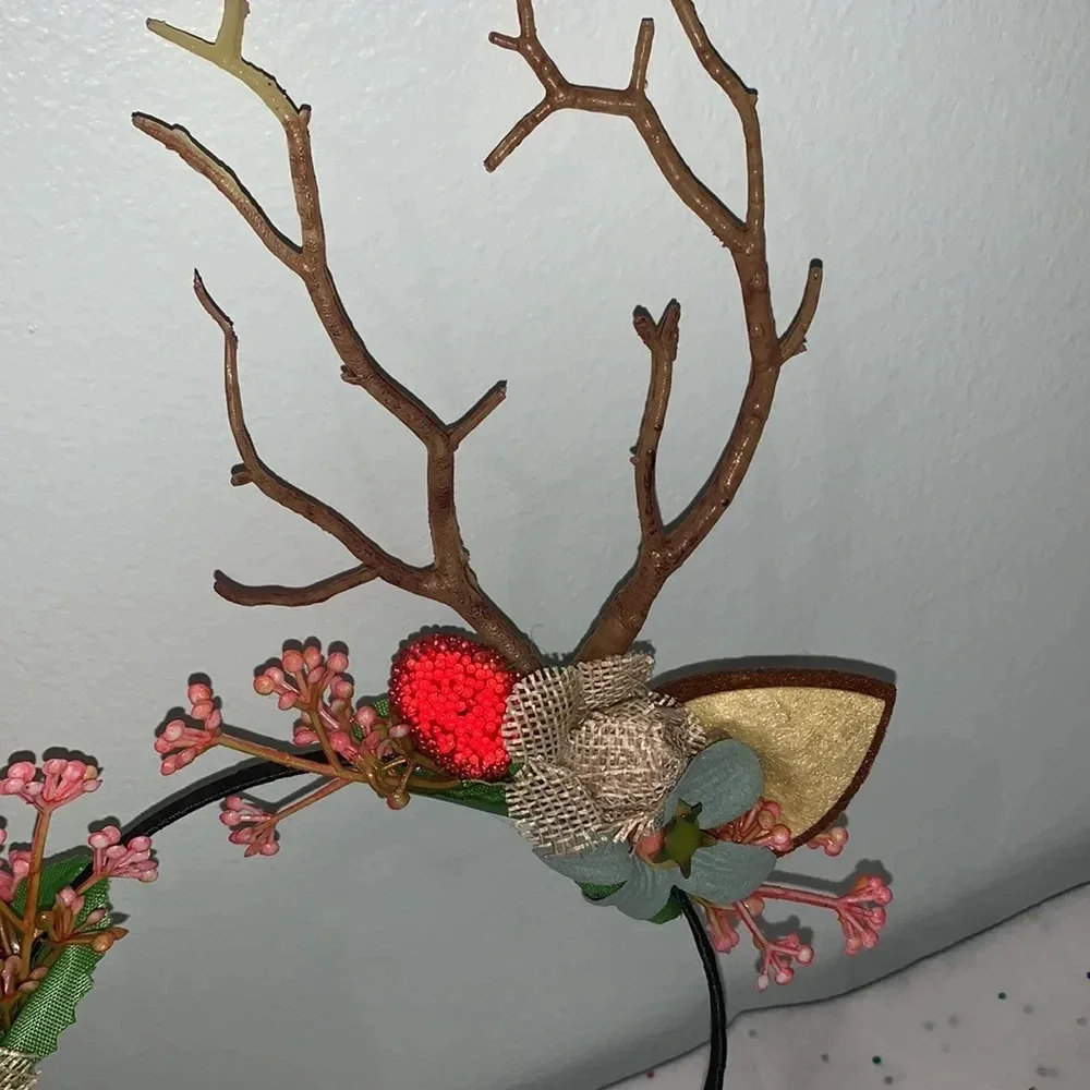 Women Girls Christmas Fairy Tale Flower Christmas headband.